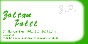 zoltan poltl business card